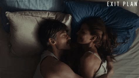 cuddling in bed gif